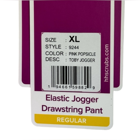 Helping Hands Purple Tag Toby Jogger Scrub Pants - Picture 11 of 12